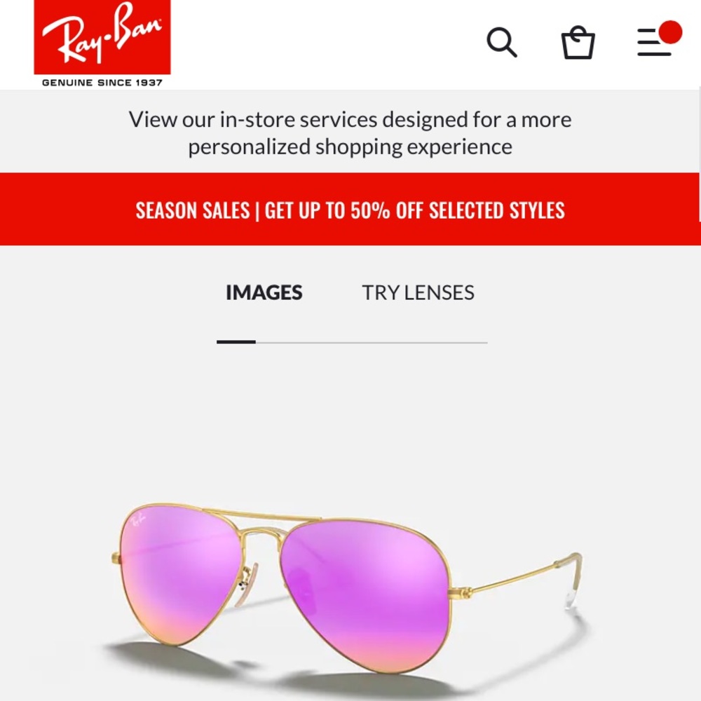 pink aviator ray bans